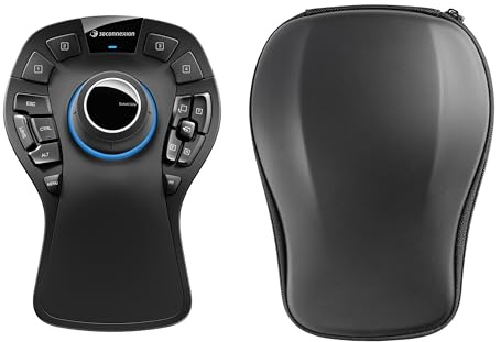 3Dconnexion SpaceMouse Pro Wireless (Bluetooth Edition, 3D-Maus, kabellos) Mattschwarz