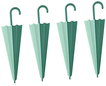 SOLUSTRE 8pcs Umbrella Design Glass Squeegee Shower Screen Cleaner Soft Tpr Material Easy-grip Cleaning