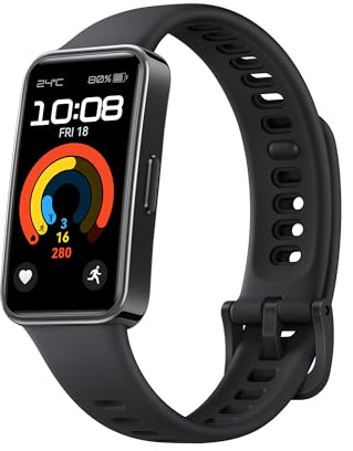 HUAWEI Band 9 SmartWatch, Comfortable 24/7, Sleep Quality Monitoring, Up to Two Weeks of Battery Life, Compatible with iOS and Android (Black)