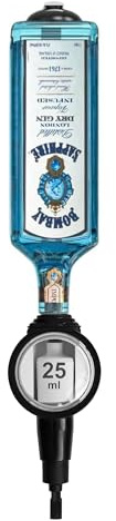Chabrias Ltd 25ml 1 Bottle Wall Mounted Professional Black Spirit Optic Dispenser, Bar Optics, UK Made, Drink Measures For Spirits, Pubs, Restaurants & Home Bars, Drink Measures, Home Pub