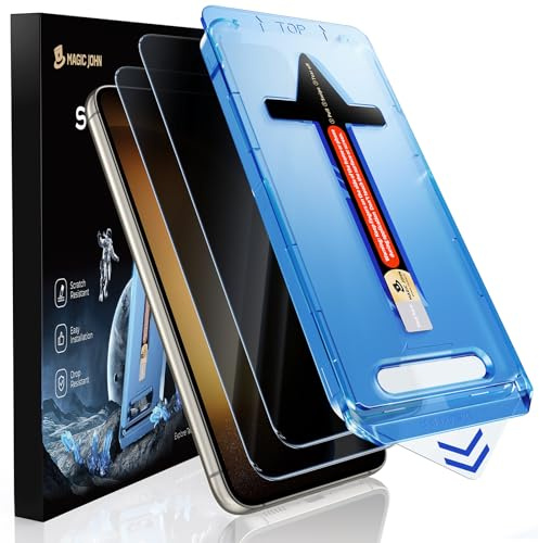 MAGIC JOHN 2 Stück für Samsung Galaxy S23 Plus/ S23+ für Sichtschutzfolie (6,6 Zoll), 28-Grad-Schutzwinkel-Einfaches, Auto-Dust-Eliminierung, 9H, Bläschenfrei, Einfache Installation