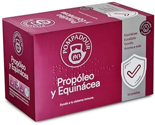 Pompadour | Propóleo y Equinácea | Ayuda a tu Sistema Inmune | 15 Bolsitas de 2 Gr