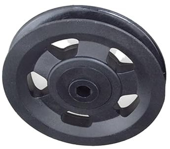 Rolle Nylon Kunststoffbeschichtetes Lager Riemenscheibe Führungsrad Kleiner Riemenscheibensatz Geräuschlose Wand- und Deckeninstallation Riemenscheibe Feste Riemenscheibe mit Lager(Inner Hole 10mm)