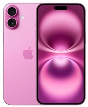 Apple iPhone 16 Plus, 128GB, Rose (Reconditionné)