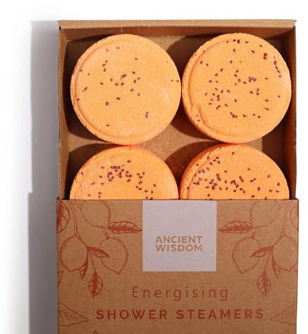 Zen Shower Steamers Wellness Gift Set - Aromatherapy Essential Oil Shower Bombs - Natural & Vegan Self-Care Steamers - Spa-Like Shower Experience - Made in The UK (Energising)