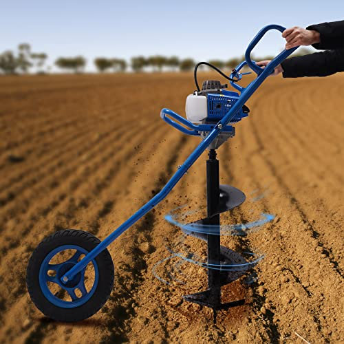 Scavatore per fori da 63 cc a 2 tempi, 3 HP, con punta da trapano da 300 mm, trivella a mano per benzina, terra, trivella per trapano a terra, benzina, agricoltura, silvicoltura