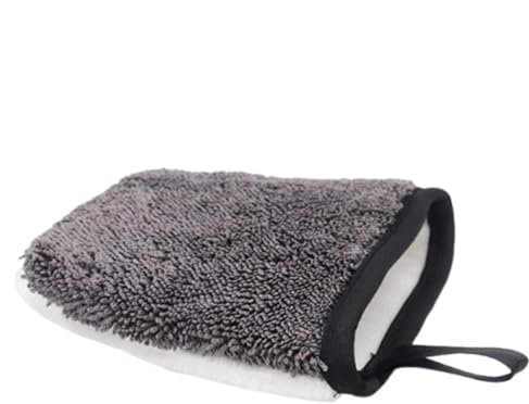 Gants pour Detailing Auto Double Face, Tissu torsadé Gris