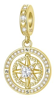 BIZK Damen Charm Anhänger für Armband 925 Sterling Silber Charm Bead Pendant für Europäische Armbänder und Halsketten