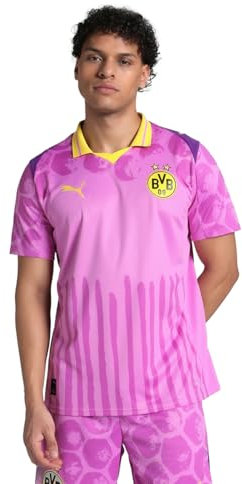 Puma Troisième maillot de la Coupe du monde du Borussia Dortmund Club 2025 pour homme, Mauve/Jaune, XXL
