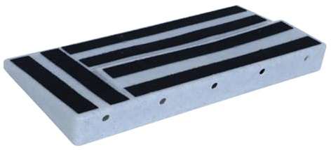 FUNOMOCYA 1 Satz Guitar Pedal Board aus Kunststoff mit Tragetasche Effektpedal Fixierung mit Rutschfester Oberfläche für Kabelmanagement für Gitarristen und Musiker
