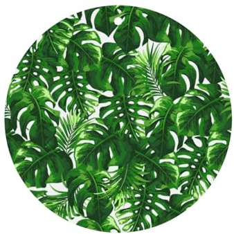 Monstera Deliciosa Banana Palm Printing Fashion Car Air Freshener Cards 10 Pcs Car Scented Hanging Sheets