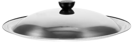 Abaodam 9.06 in Stainless Steel Pan Lid Replacement Round Wok Lid with Sturdy Handle Anti-Splash Cooking Pot Cover for Frying Pan Skillets and Kitchen Use