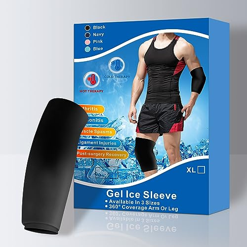 Bolsa de Hielo para Lesiones - Compresa Frio Calor Reutilizable Cobertura 360° para Alivio del Dolor, Hinchazón y Lesiones - Recuperación Post-Entrenamiento, Deporte y Uso Diario (Rodilla - Codo XL)