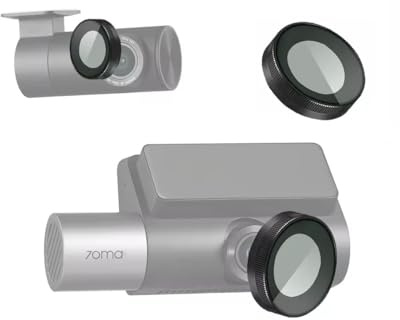 Kit filtri TILLMANER CPL e fotocamera posteriore, filtro RC24CPL, nero, vetro ottico, per il registratore 70mai T800, non compatibile con RC41