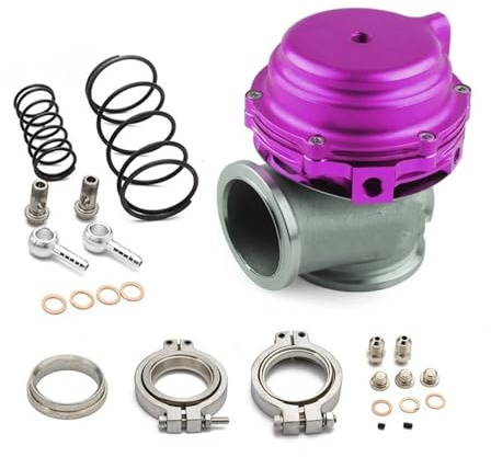 Raffreddatore D'acqua Turbo Esterno Wastegate Da 44 Mm Con Flangia Hardware MV-R Raffreddato Ad Acqua Rosso Blu Nero Valvola EGR(Viola)