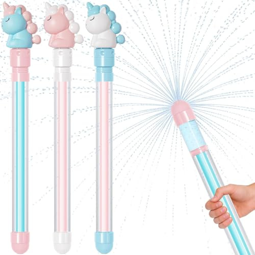 3 Pcs Firework Water Gun for Kids,MTDASB Squirt Gun Umbrella-Shaped Spray for Swimming Pool Beach Summer Outdoor Water Party Games