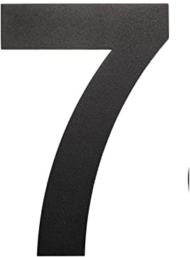 nanlyiau Numeri civici Nero matt numero civico acciaio inox flottant 8in7 | Altezza 20,8cm Per porta Cassetta postale Esterno Resistente alla corrosione Acciaio inox 304