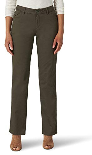 Lee dam Kalsonger Wrinkle Free Relaxed Fit Straight Leg Pant