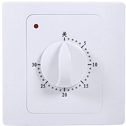 VIFER Zeitschaltuhr – 220 V, 10 A, 30 Minuten, Countdown, elektrischer Timer, digital, Zeit, Kontrollschalter, Zeitschaltuhr