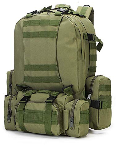 Kabxhueo Outdoor Bergsteigen Rucksack 55L / 80L / 100L Männer Reiserucksack wasserdichte Militär Taschen Klettern Wandern Camouflage Rucksack Große Kapazität Camping Rucksack