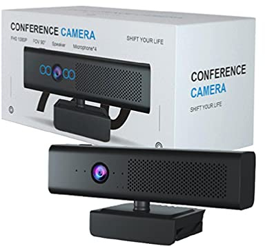 3-in-1-Mikrofon-Lautsprecher-Kamera High-Definition-Webcam 1080p Stummschalttaste Datenschutzabdeckung Plug-and-Play-Computerkamera Computerkamera mit Mikrofon für externe Laptop-Computerkamera