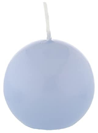 Kugelkerzen Blue Bell Blau, Ø 40 mm, 12 Stück, dt. Kerzen in RAL Kerzenqualität, Kein rußen und Tropfen