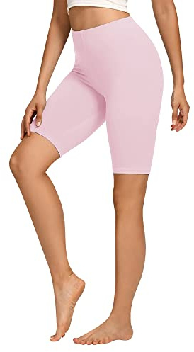 Libella Short de Cyclisme Legging Femmes Short de Sport Taille Haute Court Femme Short en Coton Pantalon Leggins Femme Legging Court sans Couture pour Yoga Fitness Running Gym S-XXL