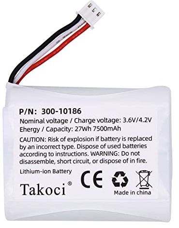 Replacement Battery 300-10186 for ADT Command Smart Security Panel 7500mah 3.6V 27Wh