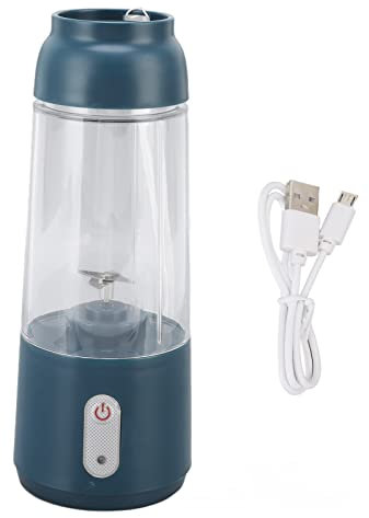 Spremiagrumi elettrico da 300 ml Tazza frullatore portatile Funzionamento con un Limone Lime Presser Ricarica USB Spremifrutta Frullati Frullati Mixer per l'home office 1200 mAh(Verde scuro)