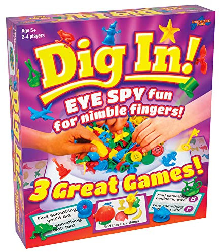 Drumond Park T73478 Dig In , Family Board Games for 2-4 Players, 3 in 1 Tabletop Games For Adults And Kids Suitable From 5+ Years