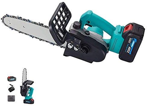 Cordless Electric Chainsaw Portable Handheld Pruning Saw Rechargeable MINI Electric Pruning Shears Tree Branch Cutter for Garden Home Outdoor Wood Logging,Green
