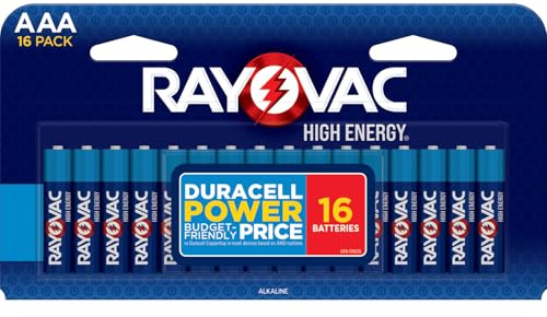 Rayovac High Energy AAA Batteries (16 Pack), Alkaline Triple A Batteries