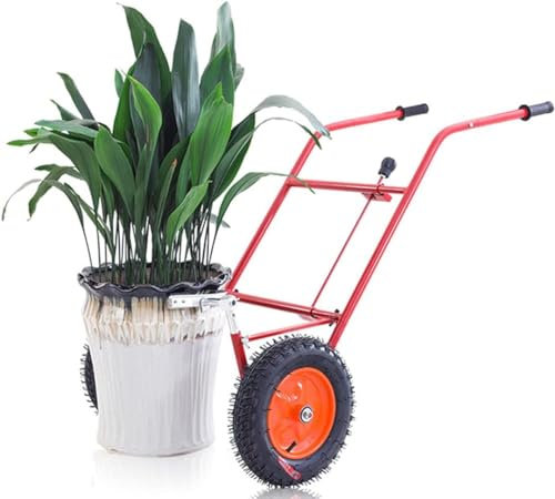 RCJCQSR Garden Pot Mover - Carrello per piante in vaso con braccio regolabile – completo di strumento di montaggio, portata massima 199,6 kg