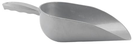 Aluminum Alloy Pet Food Scoop, Multipurpose Grain Shovel, Metal Ice Scooper for Ice Maker, Kitchen, Fridge, and More, Ideal for Coffee Beans, Flour, Popcorn, and Dry Goods