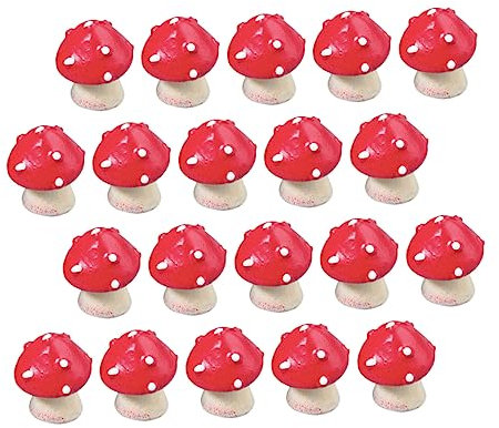 Sosoport Set Di Decorazioni Da Giardino 20 Pezzi Di Funghi Decorativi Accessori Per Foto Alla Moda E Raffinati Perfetti Per
