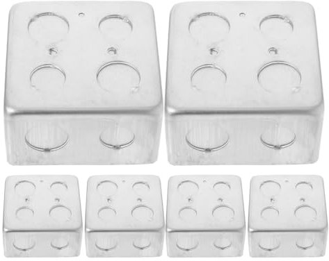 HOLIDYOYO 6pièces Boîte De Sol Électrique Avec Couvercle Étanche Installation Facile Design Moderne Pour Prise Encastrée Kit Complet Pour Projets Domestiques Et Extérieurs