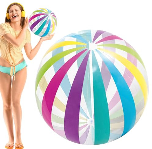 Bohany Ballons de Plage, Ballon Gonflable Géant, Jouet Multicolore pour Activités Extérieures, Décoration, Piscine, Lac et Anniversaire - Cadeaux pour Fêtes en Plein Air