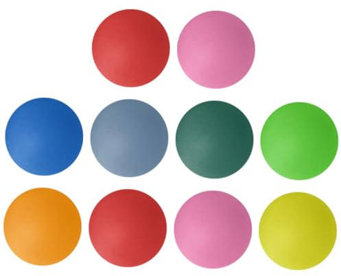 Toyvian 10 Stück Bunte Tischtennisbälle aus Pp Wiederverwendbar und Leicht für Partyaktivitäten und Freizeit Praktische Kleine Lottokugeln für Spiel und Spaß Zufällige Farbe