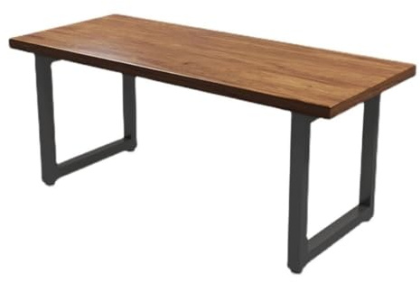 Schreibtisch aus Holz,einfacher moderner Bürotisch,Konferenztisch, Schreibtischdicke 5 cm, Bürotisch (140 x 70 x 75 cm)