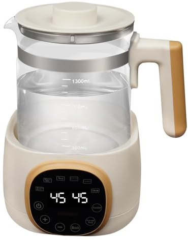 Preparatore per bottiglie da 1,3 l, tempo termostatico 72 h/37 – 95 ℃ – Multi bollitore per riscaldare il latte, tè, alimenti per bambini, caffè 600 W/50 Hz