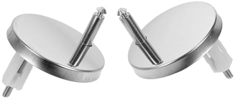 WOONEKY 2pares Tornillos Para Tapa De Wc Con Plástico y Tacos De Goma Kit Fijación Rápida Para Asientos Wc Accesorios Para Casa De Baño Compatible Con Diferentes Modelos