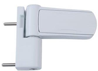 Volakebeing Aluminium Door Flag Hinge 3D Adjustable Mute Buffer Soft Close Heavy Duty Double Glazing Door Hardware Quiet Close Hinge for UPVC Doors White