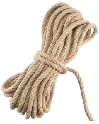 Spago Per Decorazioni Corda di canapa da 10 mm for lavori tiro alla fune, fai te, decorativa, for uso domestico, m, for artistici, artigianato, imballaggio, fioristica, confezionamento