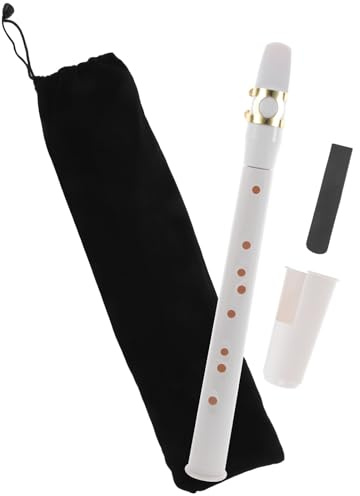 CORHAD Mini Sassofono Portatile Bianco in Abs Leggero e Sicuro per Ragazzo Ragazza e Adulti, Dimensioni Ridotte per Esibizioni Scolastiche e Spettacoli Sul Palco