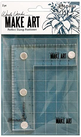 Wendy Vecchi WVA69119 Perfect Stamp Positioner Ranger Make Art – perfektes Stempel-Positionierer-Set, grau, Einheitsgröße, acryl