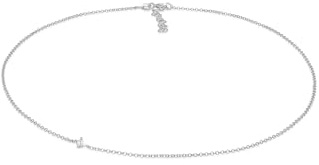 Elli Halskette Damen Choker Solitär mit Zirkonia Kristall 925 Silber