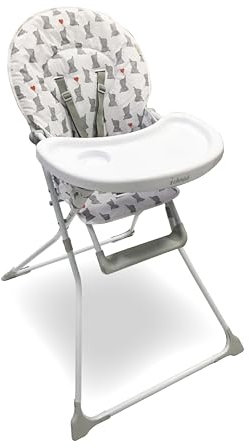 My Babiie MBHC1 Dani Dyer Elephants Compact Highchair White