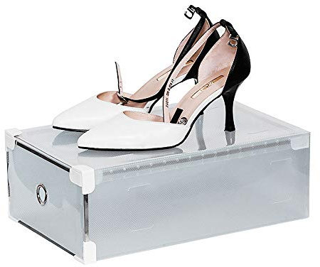 Futchoy 20tlg Schuhaufbewahrung Schuhkasten Schuhkarton Aufbewahrungsbox Mit Deckel