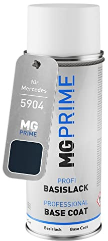 MG PRIME Autolack Spraydose für Mercedes 5904/904 Dunkelblau | Classicblau Uni, Basislack, Sprühdose 400ml