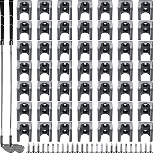 Deekin 30 Pcs Golf Club Holder Golf Club Rack Golf Storage Organizer for Garage Golf Club Hanger Golf Club Wall Mount with 60 Pcs Screws for Golf Clubs Wall Display, Grip up Type